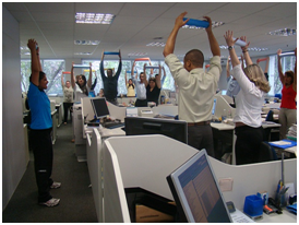 Exercicios fisicos no seu trabalho