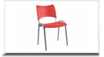 Cadeiras empilhveis para escritrio - Cadeira ISO Color base preta 
