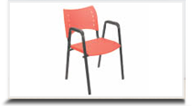 Cadeiras empilhveis para escritrio - Cadeira ISO com braos