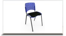 Cadeiras fixas para escritrio - Cadeira fixa Stilus branca