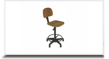 Cadeiras industriais para escritrio - Cadeira Caixa II Madeira