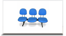 Cadeiras Longarinas para escritrio - Longarina executiva 