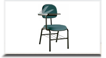 Cadeiras universitrias para escritrio - Cadeira universitaria verde dobravl