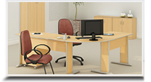 Mesas em L para escritrio- Mesas Linha UNO modelo 2 
