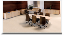 Mesas para reunies para escritrio - Mesa reunio Semi oval quadra 