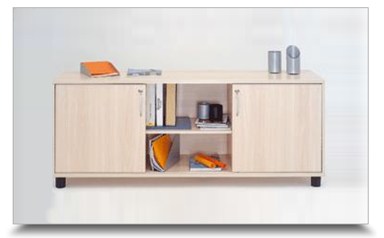 Armrio para Escritorio - Armrio credenza Genius vo central