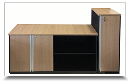 Armarios para Escritorio - Oramento Armrio credenza misto + armrio mdio charuto girotec