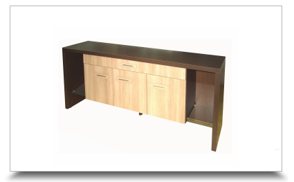 Armrio para Escritorio - Armrio Linha Star Credenza Vidro