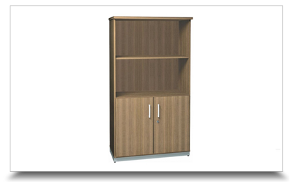 Armrio para Escritorio - Armrio Semi-Aberto 2 Portas com Base em Ao