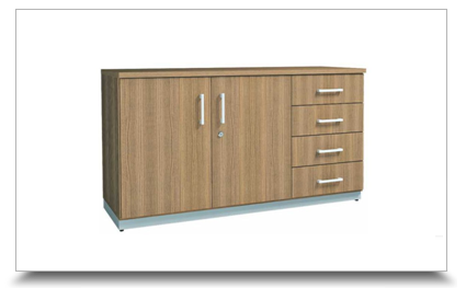 Armarios para Escritorio - Oramento Credenza com gavetas