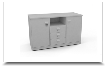 Armrio para Escritorio - Credenza com gavetas