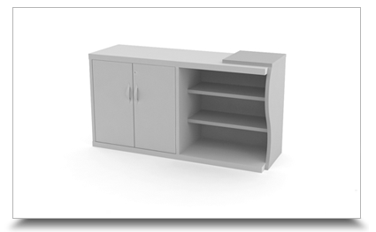 Armrio para Escritorio - Credenza com nicho